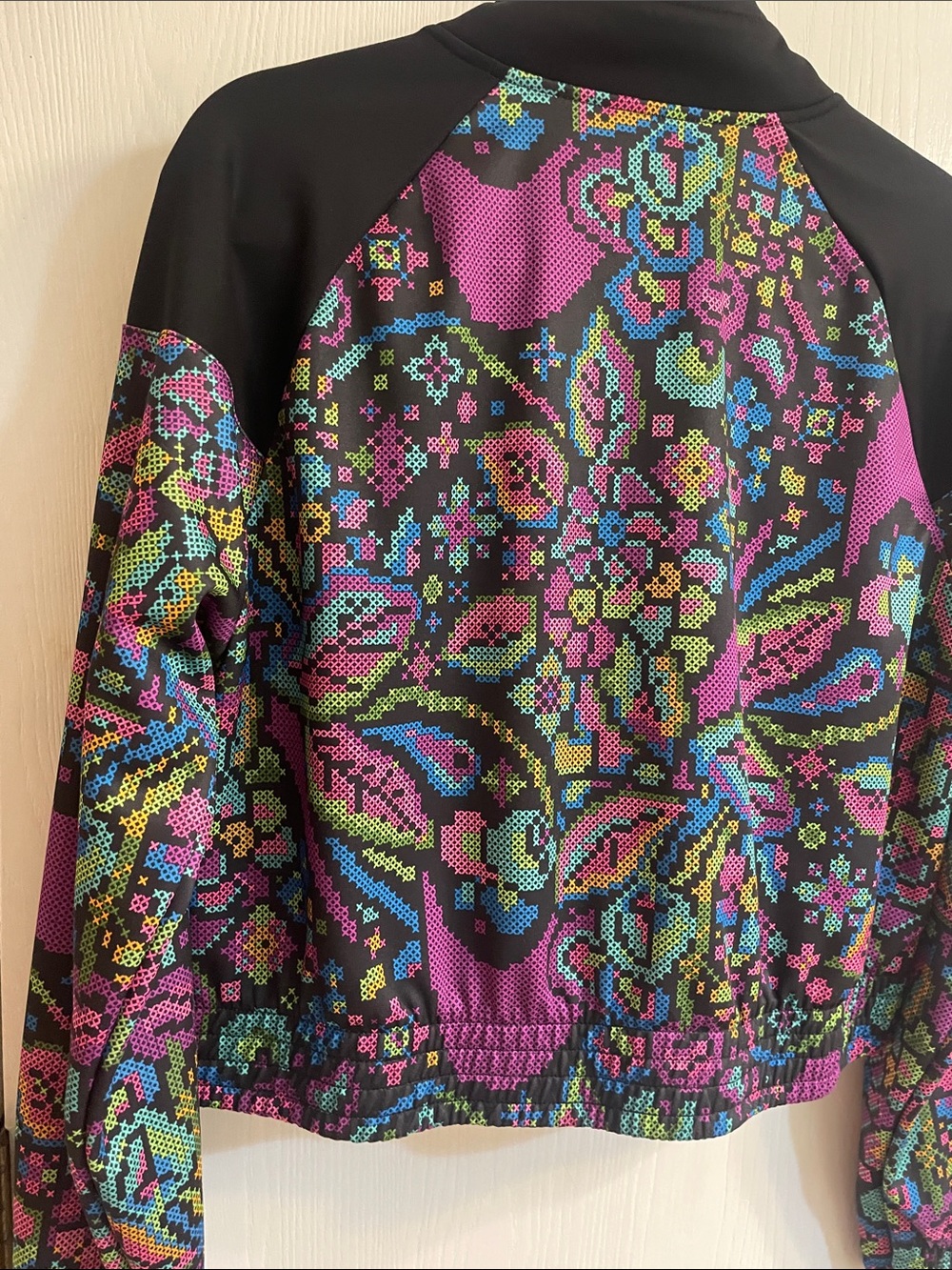 Nike Women's Neon Foral Patterned Zip-Front Track Jacket - Picture 12 of 16
